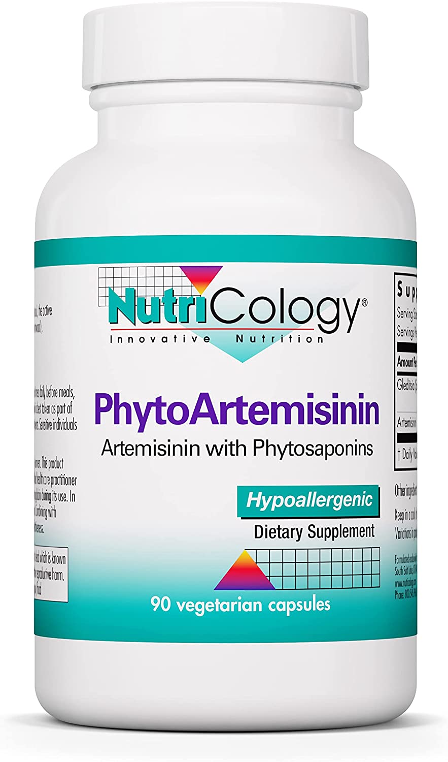 Nutricology アルテミシニン と フィトサポニンのグレディツィア抽出物配合 90粒入りサプリメント PhytoArtemisinin combines artemisinin with gleditsia extract 1粒あたりアルテミシニン100mg配合とフィトサポニンのグレディツィア350mg配合 PhytoArtemisinin - 90cap