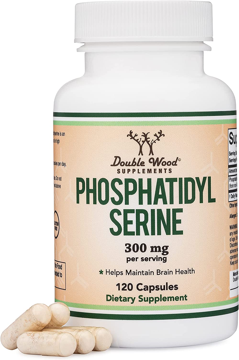 1日1粒を目安にお召し上がりください。NOW Supplements, Phosphatidyl Serine 300 mg, Extra Strength, with Phospholipid compound derived from Soy Lecithin, 50 SoftgelsNOW　 高濃度ホスファチジルセリン 300mg 50ソフトジェルサプリメント 1粒あたり 300mg配合 50粒入りが2本Double Wood Supplement社はアメリカのサプリメントの製造会社で、主にハーブのサプリメントの開発(調合)や美容に関わるサプリメントの開発を得意としております。 安値のサプリメントと飲み比べると、栄養を生かす付加価値が他の同じ成分のサプリメントと比べて高く、どうせ 飲むのなら、健康維持に期待したい方々や、安心して安全に(GMP認定施設で製造され・大豆フリー・無グルテン・ビーガン)末永く飲んでいきたい方々に向いているサプリメントです。 成分に偽りがないことを証明するために分析結果もお客様に公開されており、信頼における安心のサプリメントです