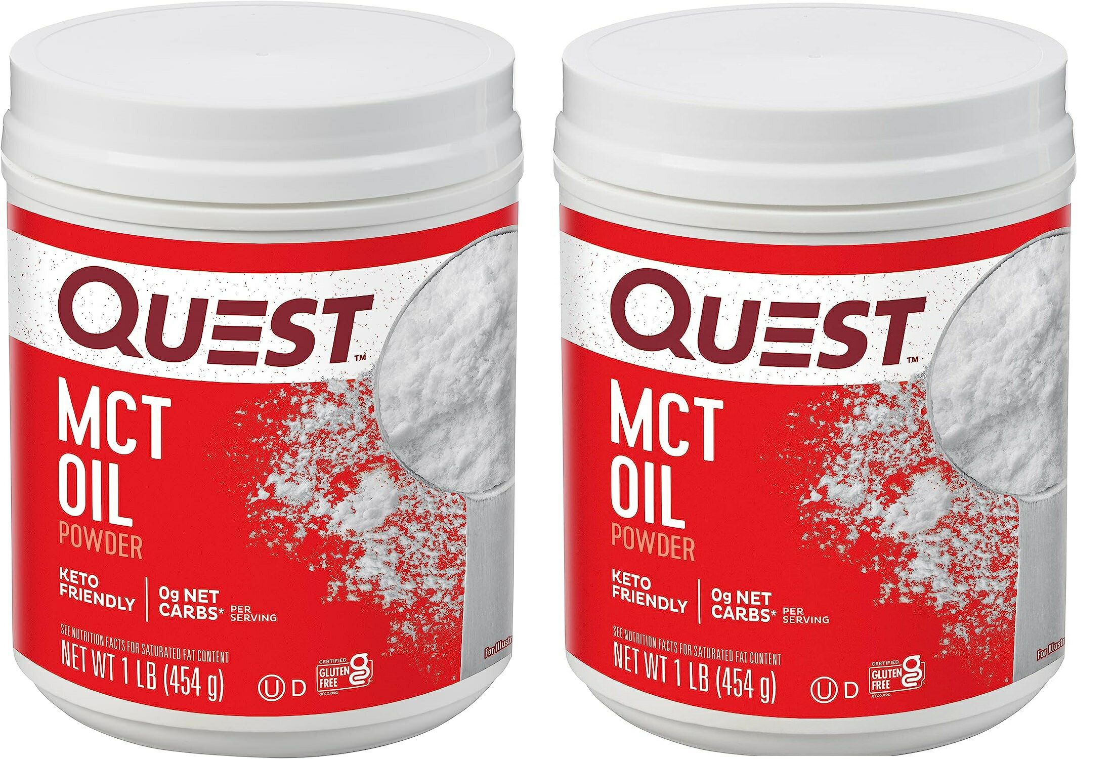 MCTオイルパウダー 454g 2個パック(2 pack) Quest Nutrition社 MCT パウダー サプリメント MCT 粉末 MCTオイルパウダー MCTオイル粉末 中鎖脂肪酸トリグリセリドオイルパウダー