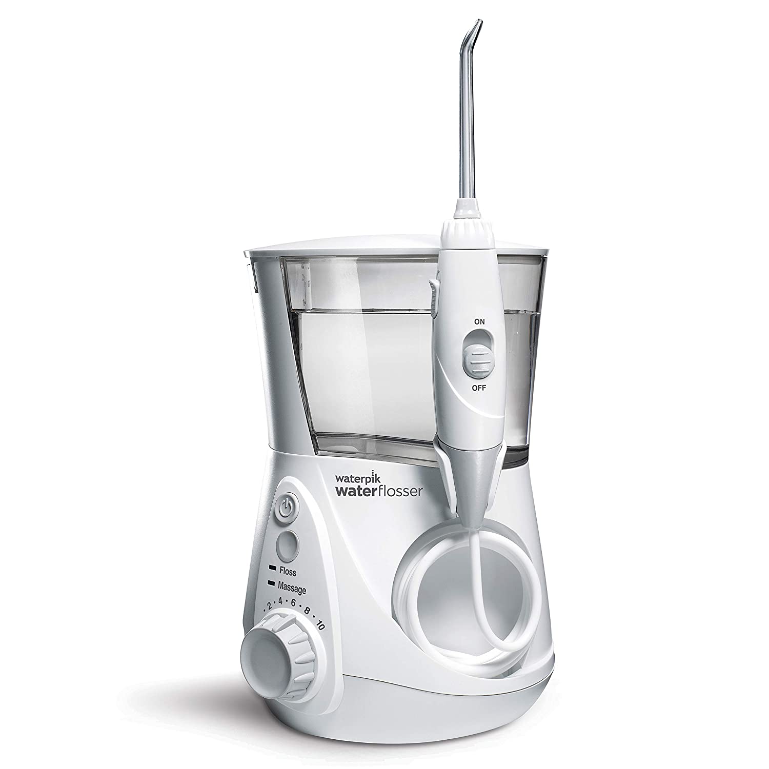 歯と歯茎の健康を考えて！Waterpik ウォーターピック ウォーターフロッサー「ウルトラ」Waterpik Aquarius Water Flosser Professional For Teeth Gums Braces Dental Care Electric Power With 10 Settings 7 Tips For Multiple Users And Needs ADA Accepted White WP-660