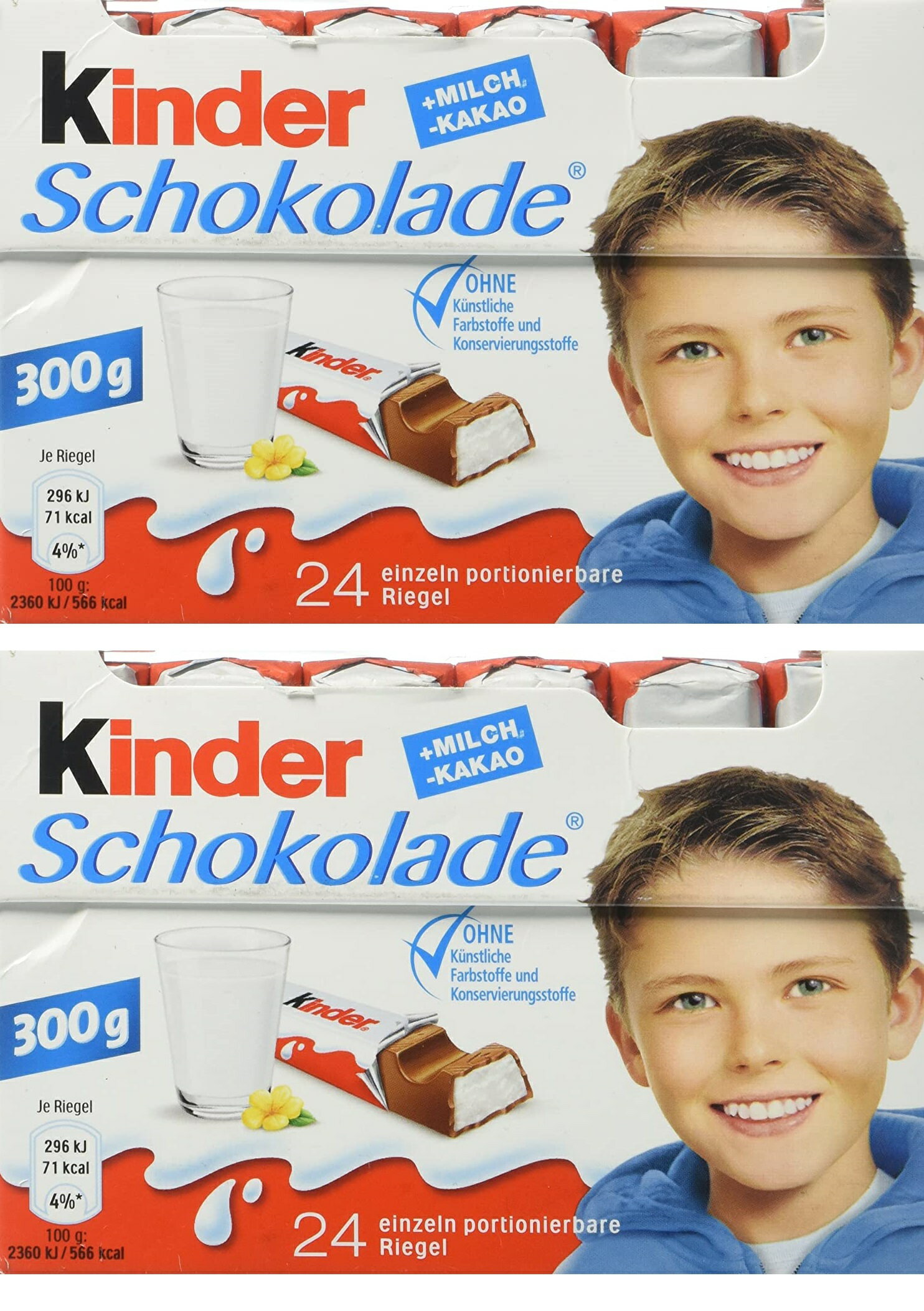 「お得な2箱セット」FERRERO　フェレロ　Kinder Chocolate (Kinder Schokolade)24個×2箱 1