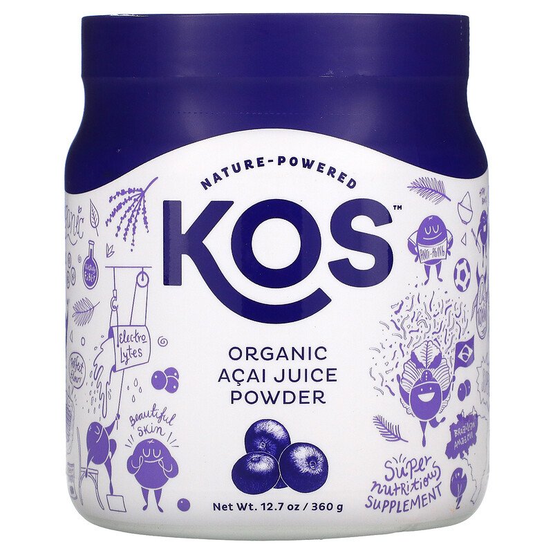 KOS社 オーガニックアサイジュースパウダーOrganic Acai Juice Powder(360 g)