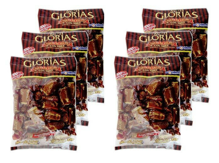 u6܃ZbgvProvidencia LVRYs[Jibc~jOAX\tg~NLfB[200g~6Mini Glorias Soft Milk Candy With Pecans, from Mexico - 7 oz / 200 gr - 6 Pack