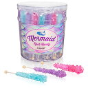 󂠂聡Candy EnvyЃXeBbN̕X/Mermaid Rock Candy Sticks - 36 Individually Wrapped Rock Candy on a 3ނ36{