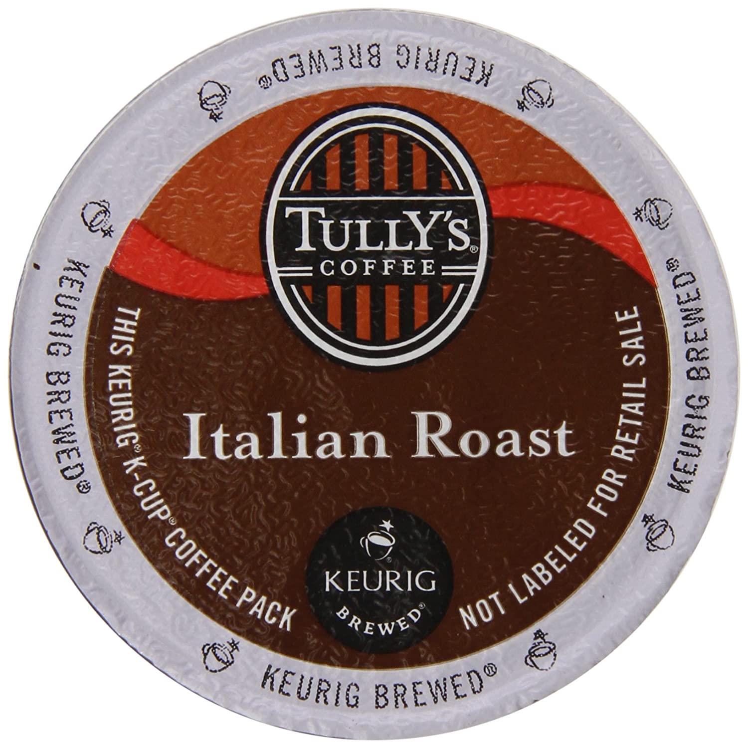 Keurig Tully's（タリーズ）Keurig Tully's KカップTully's Coffee K-Cup for Keurig Brewers (イタリアンローストItalian Roast, 50カップ(50Count )