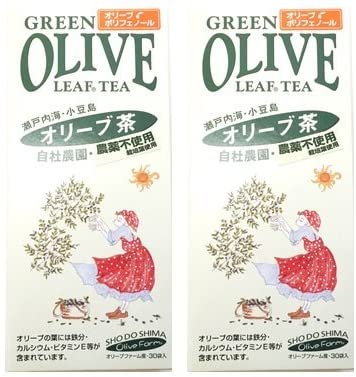 100%小豆島産の無農薬オリーブの葉を使用したオリーブ茶です。 オリーブの葉に含まれる、カルシウム、鉄分、トコフェロール（ビタミンE）の量は、他の様々なお茶の中でも群を抜いています。 特に注目されているのは、オリーブの木の特有の栄養、フラボノイドとオレウロペインも配合されています。■気になる味は?日本茶のおいしさに、ほどよい渋みや苦みが欠かせないように、オリーブ茶にも“隠し味”程度のほのかな渋みと苦みがあって、それが他のお茶にはない味わいになっています。 なかなか飲みごたえのあるお茶なので、こってりした肉料理や油をたくさん使った料理、洋菓子などによく合います。 食事茶として、また食後茶としても、お口の中をさっぱりと洗い流してくれてリフレッシュ出来ます。