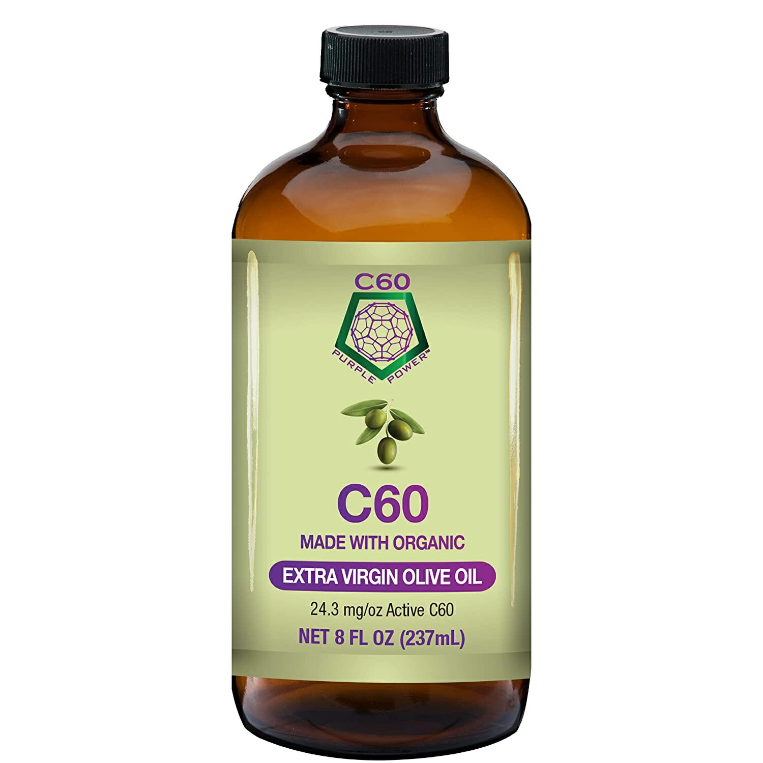 C60 Purple Power社C60パープルパワーオーガニックエクストラバージンオリーブオイル237ml