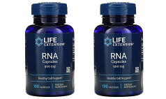 「お得な2本セット」Life Extension社RNAサプリメント1粒あたりリボ核酸（RNA）500mg配合、100粒入り×2本