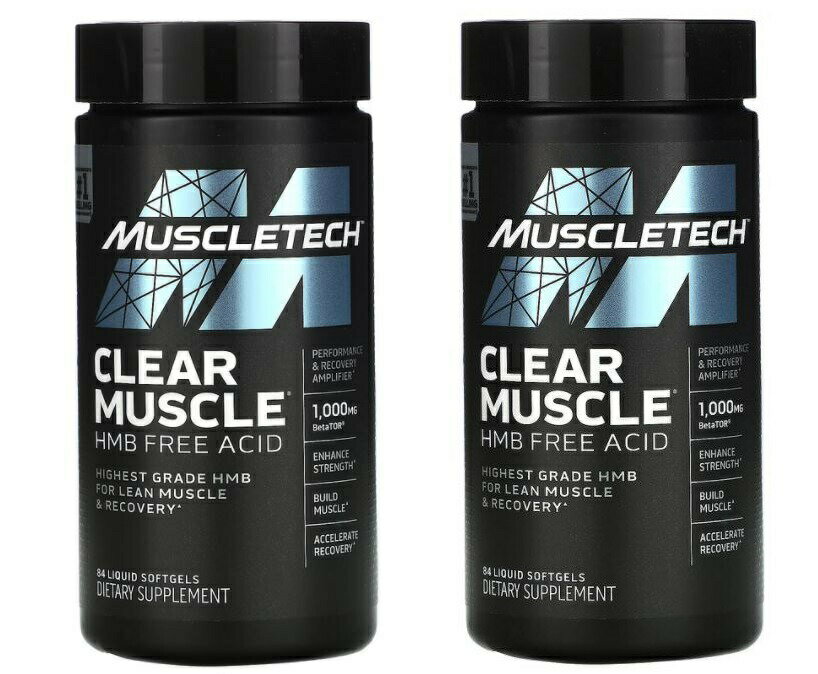 1日1-3粒を目安にお召し上がりください。 Muscletech, Clear Muscle, HMB Free Acid, 84 Liquid Softgels米国売上トップクラスのサプリメントメーカー/ たくましさのサポートとリカバリーに/高レベルのHMBを 栄養補助食品/ BetaTOR 1mg1,000mg/ より強い体に/ たくましい体づくり/ リカバリーをサポート/ パフォーマンスを求める方に/ パワーアップ/ 頑張りたいトレーニングに/ たくましい体づくりをサポート/ トップクラスのサプリメントです その未来は明確です。数十年にわたり積み重ねてきた研究において、Clear Muscle（クリアマッスル）にはトレーニングを頑張りたい方をサポートする革新的な栄養を配合しました。 リカバリーをサポートし、トレーニングをさらに頑張りたい人を応援します。Clear Muscle（クリアマッスル）は、限界を打ち破ることを恐れない人のための、たくましさをサポートする新しい製品です。 Clear Muscle（クリアマッスル）の実力を知れば、あなたの毎日に欠かせないサプリメントになるはずです。 すばやいリカバリーと筋トレをサポート Clear Muscle（クリアマッスル）は、独自の代謝物でロイシン由来のHMBであるBetaTOR（ベータトル）を豊富に含んでいます。 これは非常にパワフルなアミノ酸です。従来のアミノ酸によるリカバリー力に加えて、本サプリメントがパフォーマンス、強さ、頑張りたいトレーニング、たくましさをサポートします。内に秘められた能力を解き放ち、ポテンシャルを上回るパフォーマンスを発揮し、さらにピークを目指す方のためにつくられました。