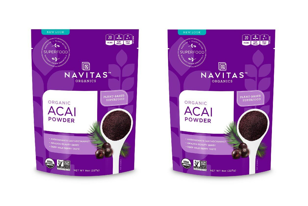 「お得な2袋セット」Navitas Organics社オーガニックアサイーパウダー（227 g）×2袋