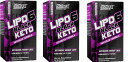 「お得な3本セット」Nutrex Research社KETOダイエットサプリメントLipo-6 Black（リポ6 ブラック） 60粒×3本Nutrex Research Lipo-6 Keto | Ketogenic Weight Loss Support Diet Capsules |