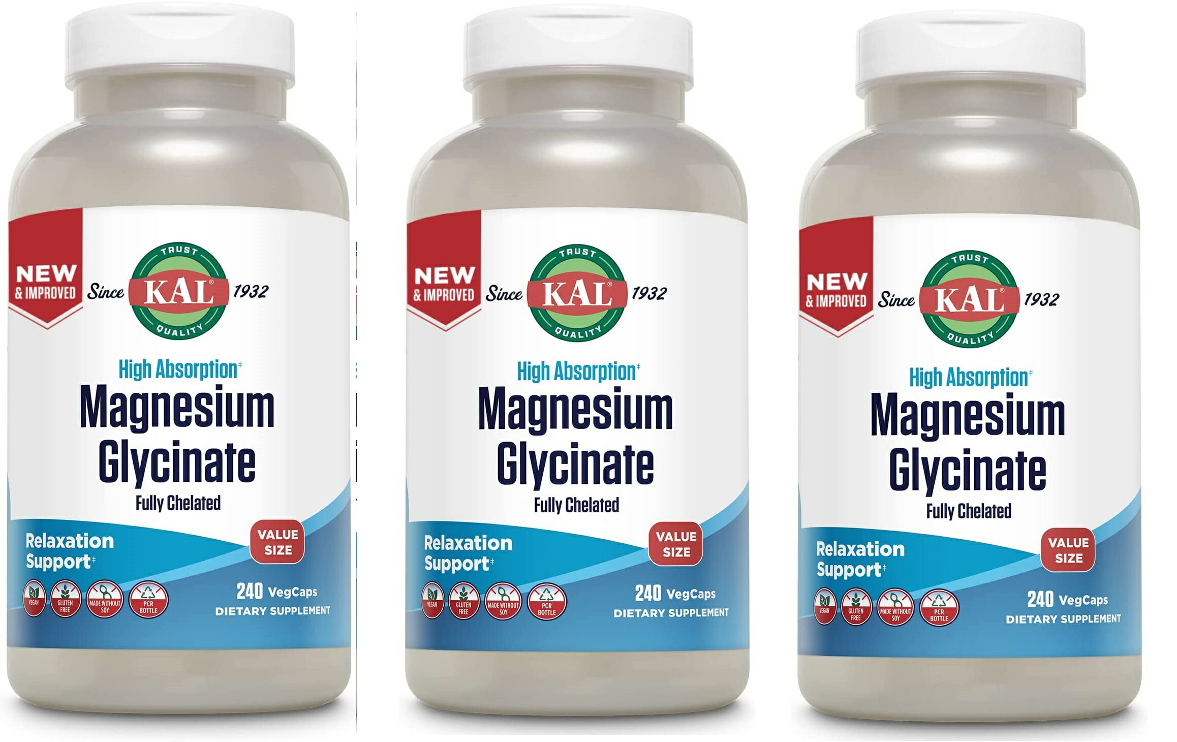 1日1-4粒を目安にお召し上がりください KAL Magnesium Glycinate, New & Improved Fully Chelated High Absorption Formula with BioPerine, Bisglycinate Chelate for Stress, Relaxation, Muscle & Bone Health Support, 60 Servings, 240 VegCapsSOLARAY社　グリシン酸マグネシウム 100 mg　240ベジカプセル Solaray, Magnesium Glycinate, 400 mg, 240グリシン酸マグネシウムは、マグネシウムが最大限に身体に取り入れやすくなっています。