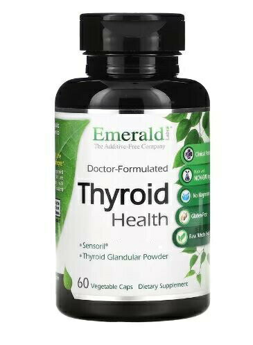 Emerald Laboratories社Thyroid Health60 Capsヨウ素配合サプリメント(1粒あたりヨウ化由来75mcg)配合60粒入り/ヨウ化カリウム/ヨウ化カリウム錠/ヨウ化カリウムサプリメント/ヨウ素 サプリ/ヨウ素剤/安定ヨウ素剤