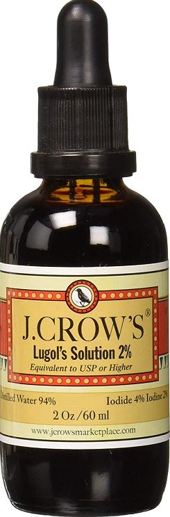 J.CROWS Lugols Solution of Iodine 2%2ozEf̉t̃Tvg 60ml(1H胈Ef2.5mgz)/EJE/EJE/EJETvg/Ef Tv/Ef/胈Ef/EfJE/˔\ Ef/bB