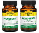 Country Life社Pycnogenol（ピクノジェノール)100mgが30粒×2本