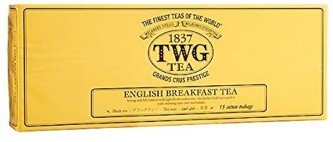 TWG Tea（ティーダブリュージー ティー） 紅茶 シンガポールの高級シンガポールの高級紅茶TWGシリーズ（ENGLISH BREAKFAST - イングリッシュブレックファースト- 15ティーパック）