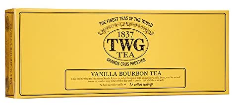 「ギフト包装」シンガポールの高級シンガポールの高級紅茶TWGシリーズVANILLA BOURBON - バニラブルボン - 15ティーパック ■リボン ティーダブルジー ティーダブリュージー ティー