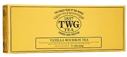 TWG Tea（ティーダブリュージー ティー） 紅茶 「ギフト包装」シンガポールの高級シンガポールの高級紅茶TWGシリーズVANILLA BOURBON - バニラブルボン - 15ティーパック　■リボン　ティーダブルジー ティーダブリュージー ティー