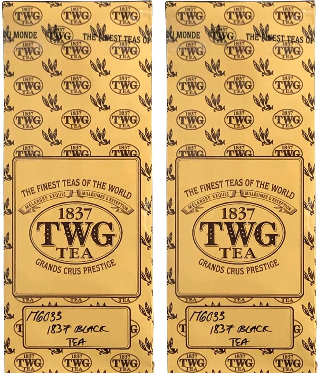 シンガポールの 高級紅茶 TWG 1837 Black Tea「ブラックティー」50g×2袋茶葉 ティーダブルジー ティーダブリュージー ティー