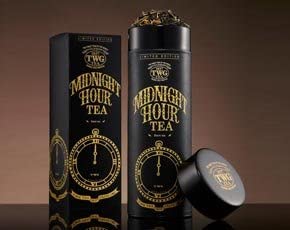 「ギフト包装」シンガポールの高級紅茶 TWGシリーズ Midnight Hour Tea ミッドナイトアワー茶葉 ■リボン ティーダブルジー ティーダブリュージー ティー