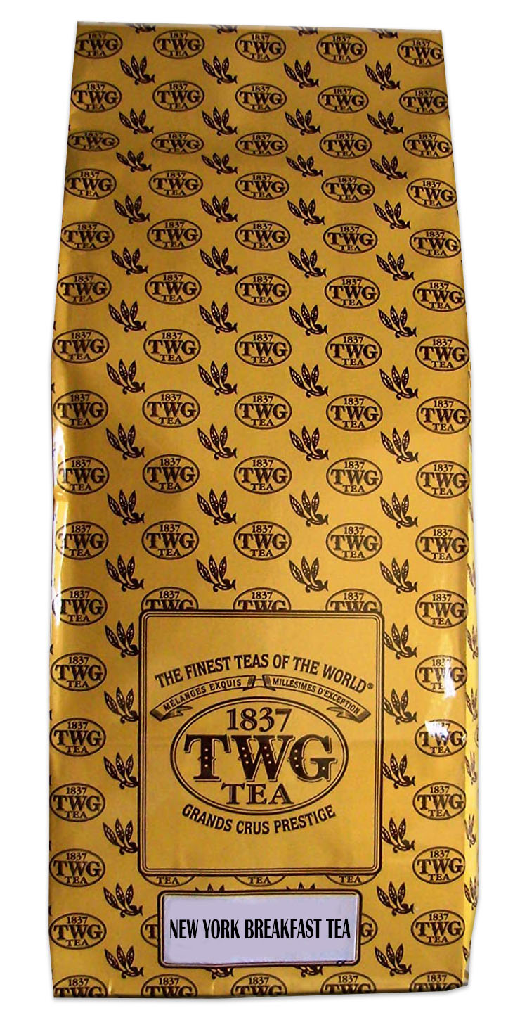 シンガポールの高級紅茶TWG NEW YORK BREAKFAST TEA 袋入り茶葉500g　ニューヨークブレックファーストティー