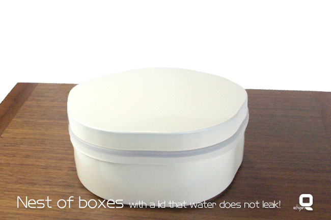 密閉蓋付き重箱 プラム オフホワイト 一段