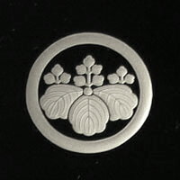 Buddhist Altar Ritual Articles - 家紋　高上げ磨き蒔絵　銀