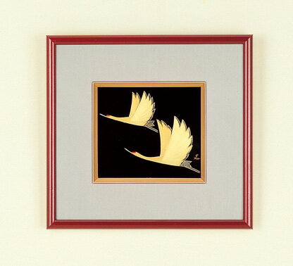 越前塗 鶴 パネル