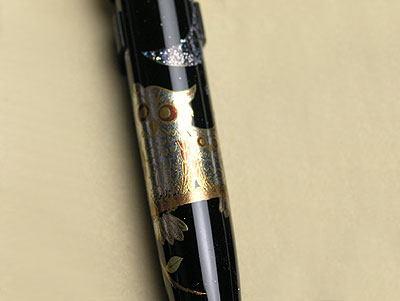ふくろう 蒔絵ボールペン DX(大)