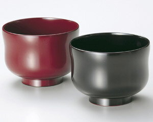 越前塗　ひさご睦美椀　朱妹・溜内黒