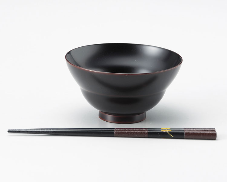 木製越前塗　ひさご椀　ギフトセット　溜
