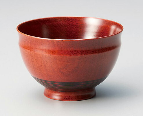 木製越前塗り　Sakura　汁椀　赤