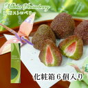 抹茶ストロベリー 6個入り 当店発世界初 フリーズドライ いちご チョコ 染み込んでいるから常温OK