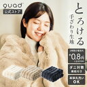 【QUADS公式】 電気毛布 toron トロン とろける触り心地 掛け 敷き 両用 エコ 温度無段階調整 省エネ ダニ対策 洗濯OK 毛布 クワッズ公式 【メ...