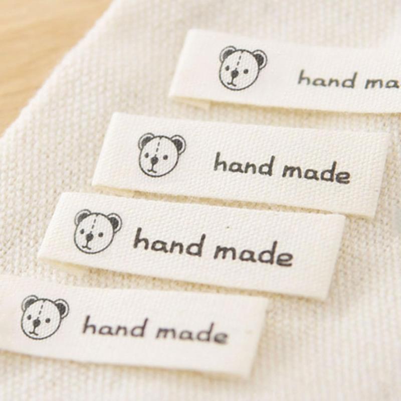 ハンドメイド タグ 3.8×1cm 100枚 コッ