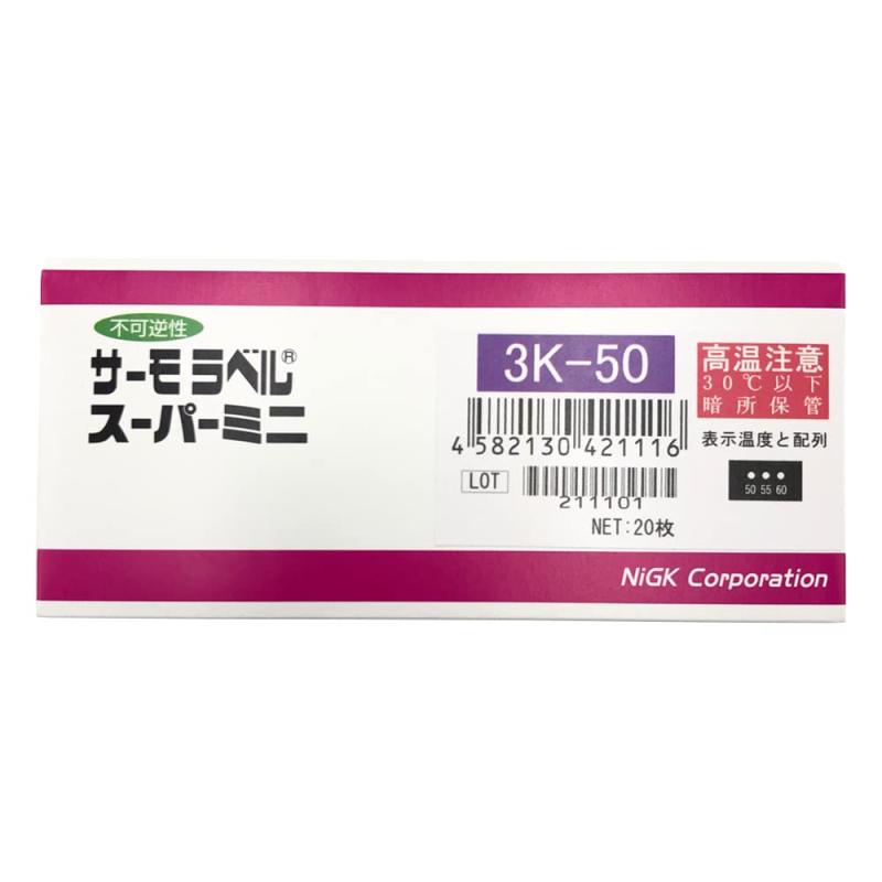 樂天商城 - 日油技研工業 サーモラベルスーパミニ3点表示 不可逆性 50度 3K50