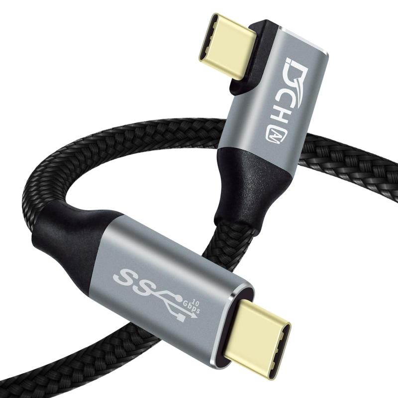 USBC USBC ケーブル L字 PD 100W 20V 5A 超急速充電 4K 60z 映像出力 USB3.1 Gen2 10Gbps 高速データ転送 USB Type-C…
