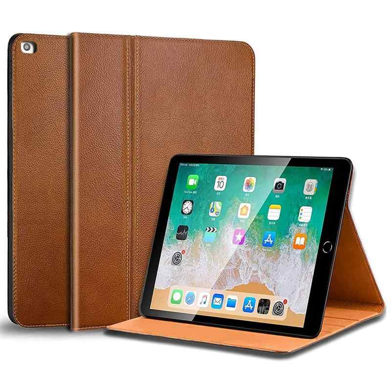 Gexmil ケース iPad 9.7 インチ,6/5世代 (2018/2017)-iPad Air 2/1世代高級レザー製 耐衝撃性 軽量 防指紋 防滑,オートスリープ/ウェイク