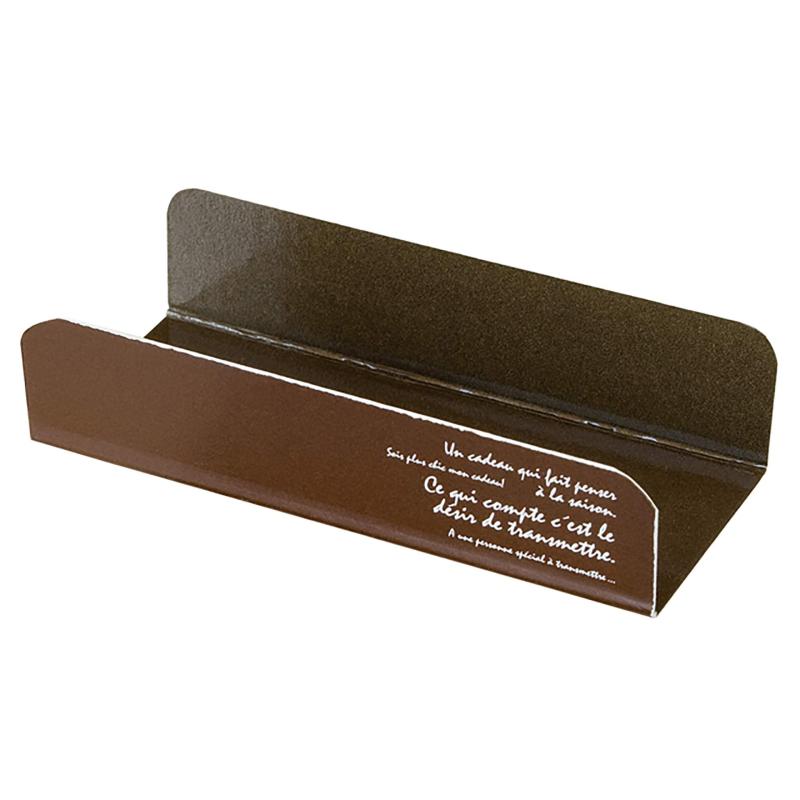 ヘッズ 日本製 食品対応トレイ W90×D40×20mm ブラウン 100枚 BKFケーキプレート EADS BKF-CKP