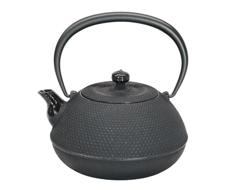 アサヒ 岩手県伝統工芸品 南部鉄器 鉄瓶（ガス・I対応）業務用使用品