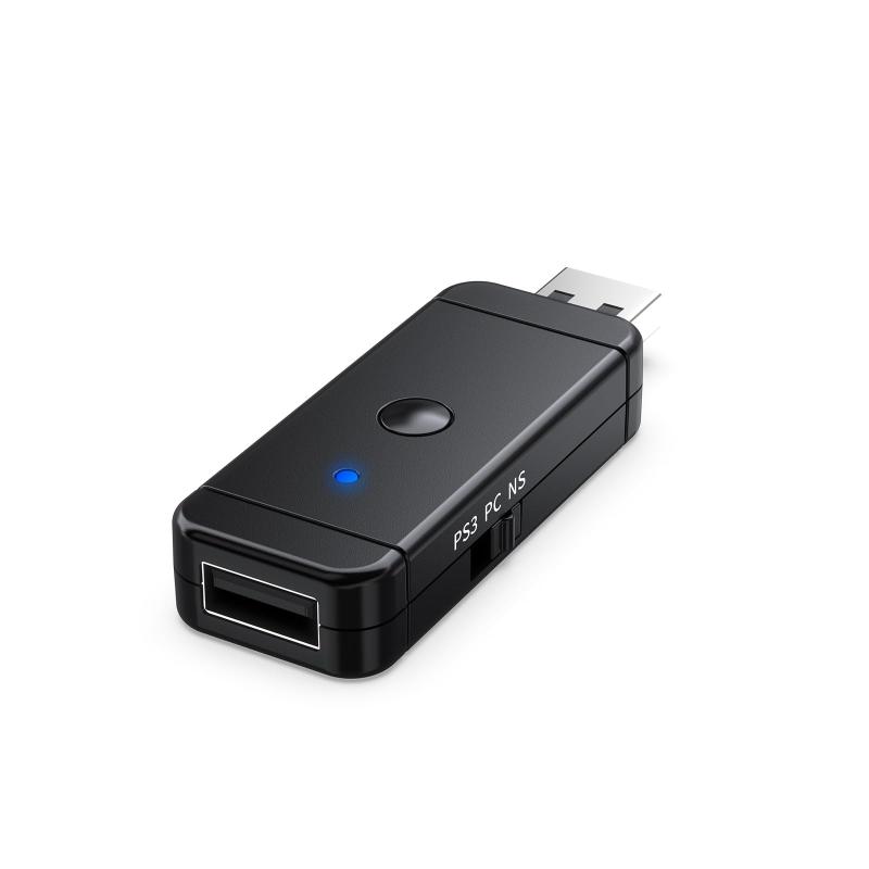 ntendo Switch2本体用有線と無線コントローラー変換アダプター PS5コントローラー接続対応 Switch2/Switch/PS3/PC本体用コンバーター PS4/PS5/ Switch Pro/Wii U Pro純正コントローラー接続ツナガ