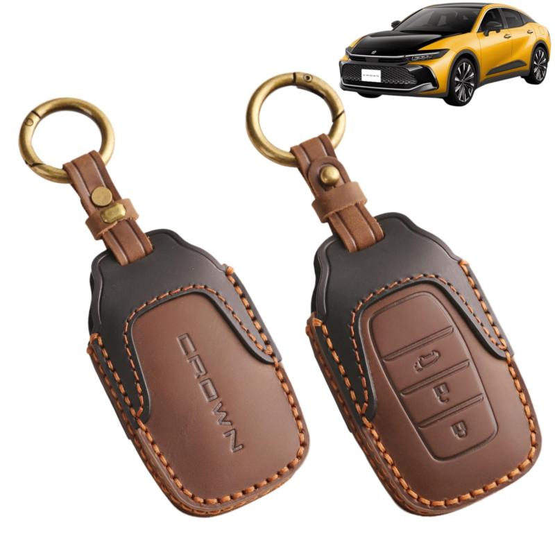 樂天商城 - [] 適用新型クラウン カスタムパーツ アクセサリー クラウンスポーツ クラウン クロスオーバー キーケース キーホルダー本革 カスタムアクセサリーパーツ ドレスアップ 内装パーツ 落