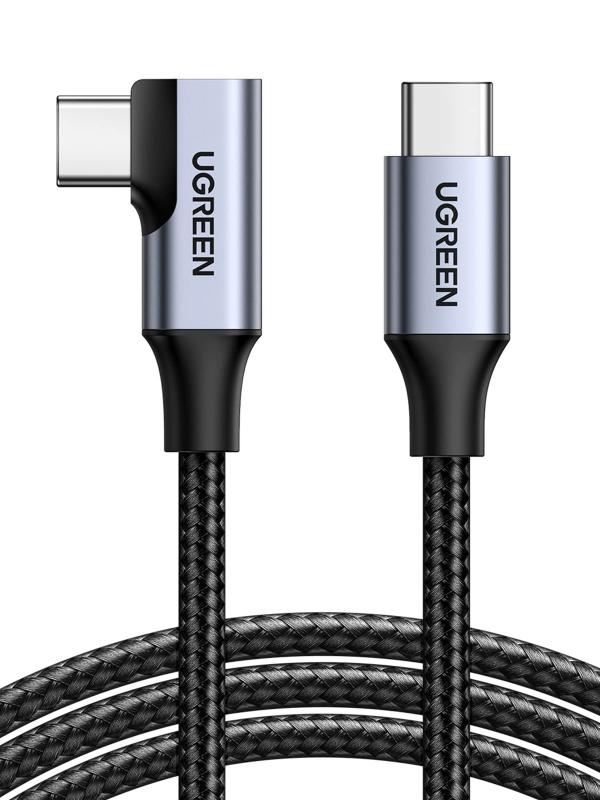 L字 USB Cケーブル 映像出力60W/3A急速充電 USB3.1 PD対応 4K / 60z 1mタイプc ケーブル 5Gbps データコード MacBook Pro Air iPad Pro Galaxy S23 S22 等type c機種対応
