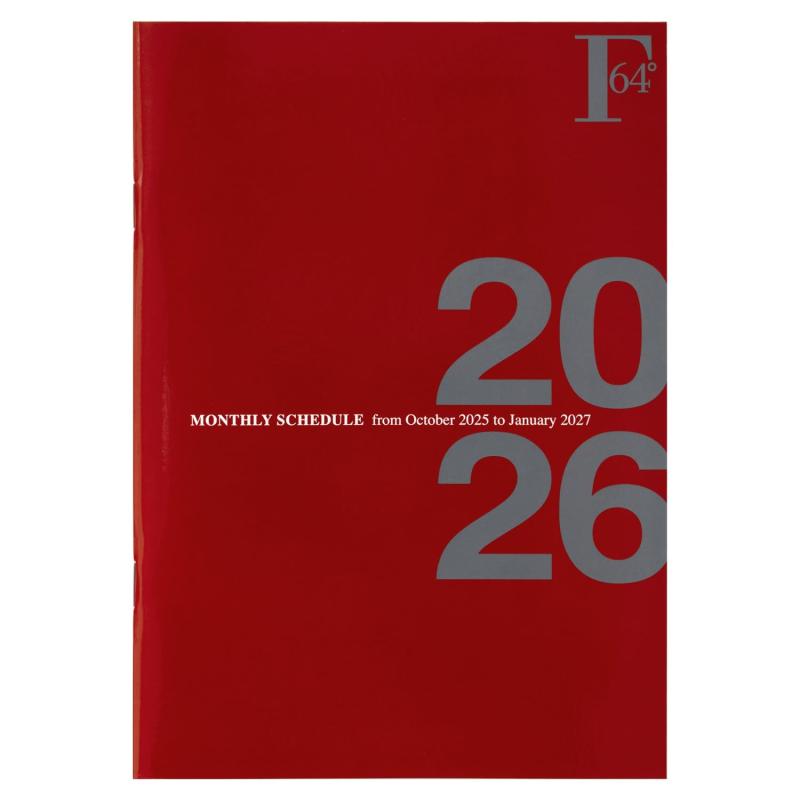 樂天商城 - キョクトウ 手帳 2026年 2025年10月始まり FOBCOOP A5 マンスリー 濃赤 PBF48DR26