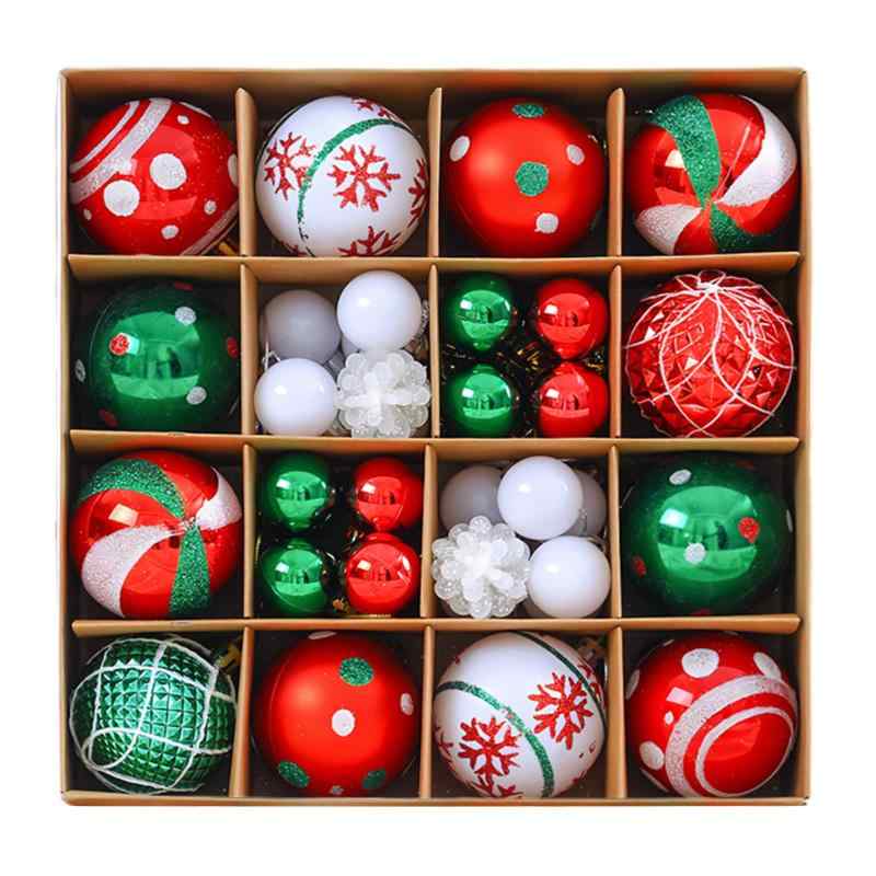 クリスマス用ボールオーナメント 42個セット クリスマスツリー オーナメント 飾り付けボール ゴージャス おしゃれ 雰囲気が 装飾 家庭用 部屋 喫茶店 店舗 新年