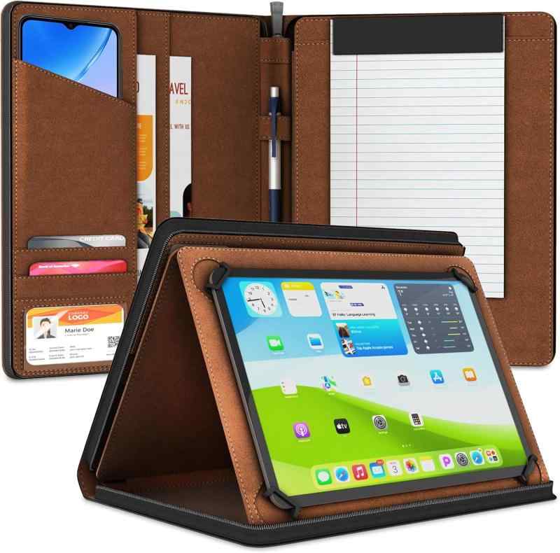 樂天商城 - 全米大ヒットKOMO iPad ケース カバー ブラック 9.7～11インチ対応 第9世代 第10世代 スタンド機能付 ペン 収納 Air Pro 高級カーボンファイバー製 ビジネス