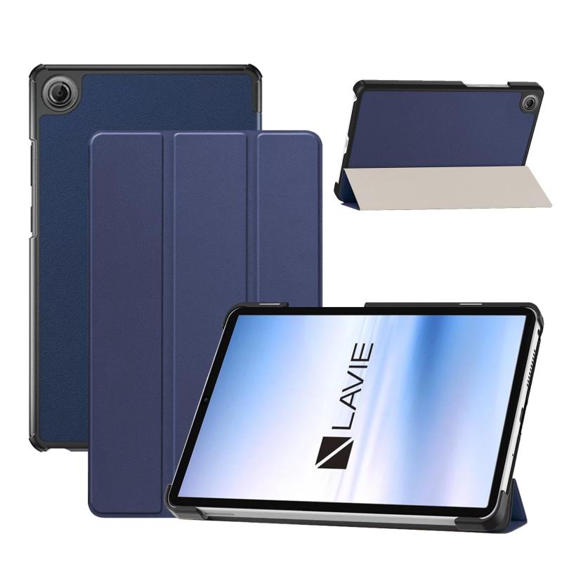 Lenovo - For LAVIE Tab T8 (T0855/K,TAB08/05) 用 ケース カバー 保護ケース 11インチ タブレット収納カバー オートスリープ機能 軽量 薄型 耐衝撃 傷つけ防止 スタンド機能 角度調整 (ブルー)