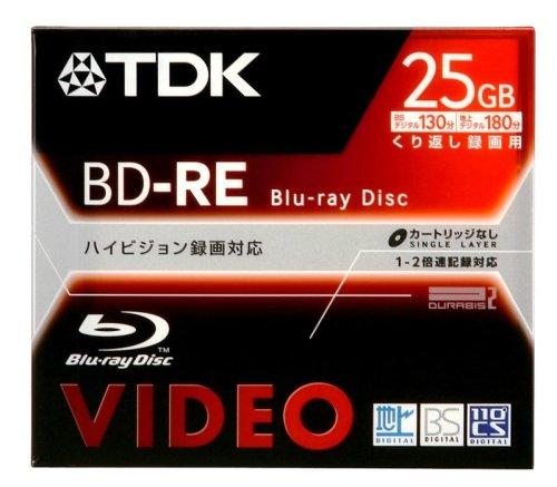 樂天商城 - TDK ベアタイプ 録画用ブルーレイディスク 25GB 繰り返し録画用(書き換え型) 1枚 BDV-RE25S