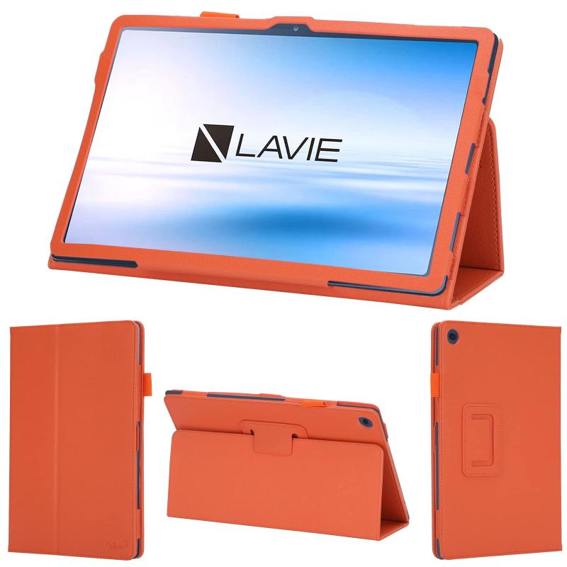 wisers LAVIE T10 タブレットケース 10.61インチ 対応 (タッチペン/保護フィルム 付) T1075 / E PC-T1075E (PUレザー素材 / 2022 新型)
