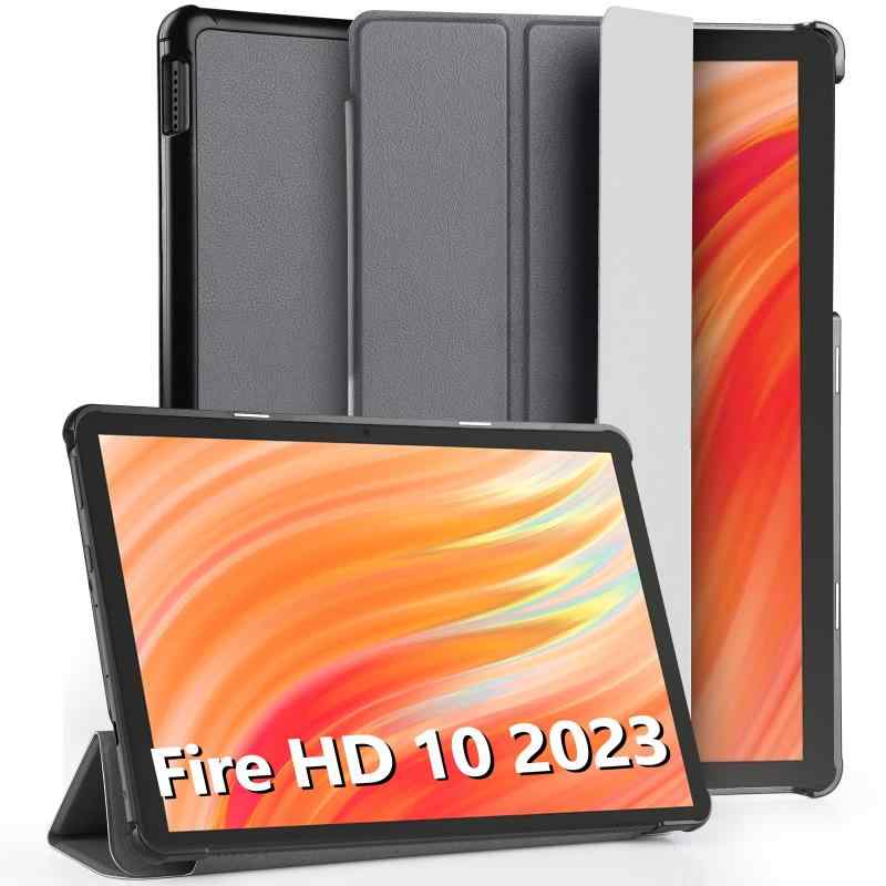 Fire D 10 2023 対応 ケース 10インチ Fire D 10 第13世代 対応 保護カバー タブレットケース 手帳型 スタンドケース オートスリープ機能 軽量 薄型 耐衝撃 傷防止の商品画像